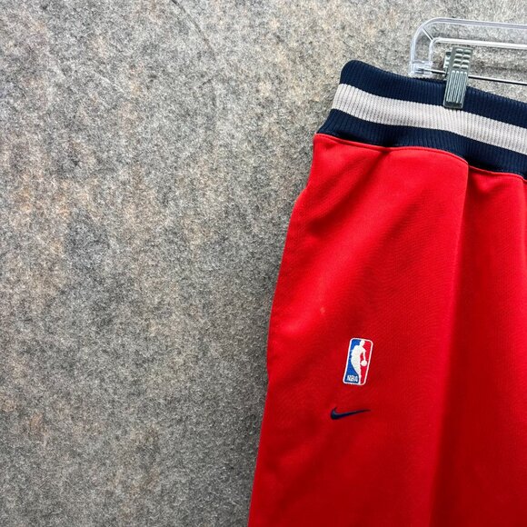 Nike Brooklyn Nets Pants Mens XXL Red Blue Trim NBA Warm Up Athletic Team Sports - Picture 5 of 9